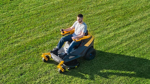 Battery axial mowers