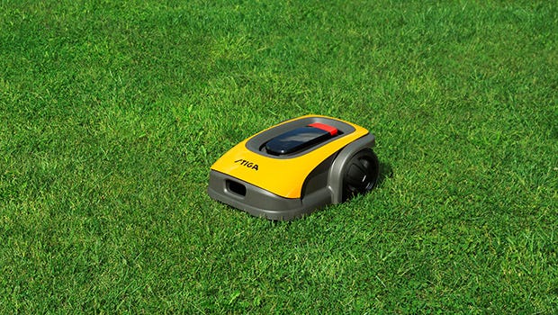 Robots cortacésped guiados por cable