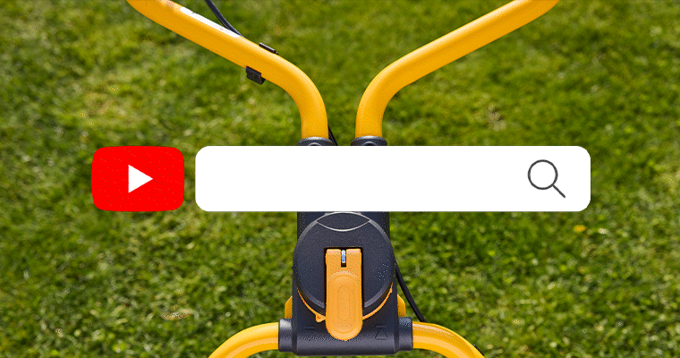 Focus of the Fulcrum handlebar and the seaching bar of YouTube