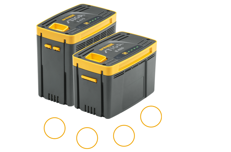 Kaksi ePower-akkua lähellä toisiaan