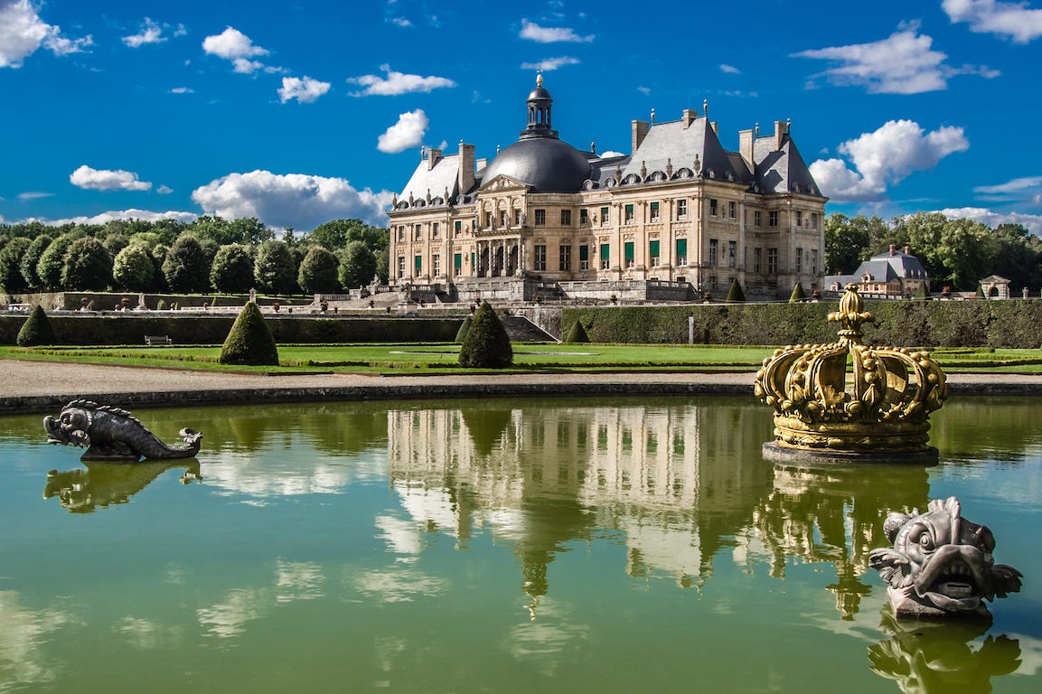 Vaux-le-Victomte points d'eau jardin à la française