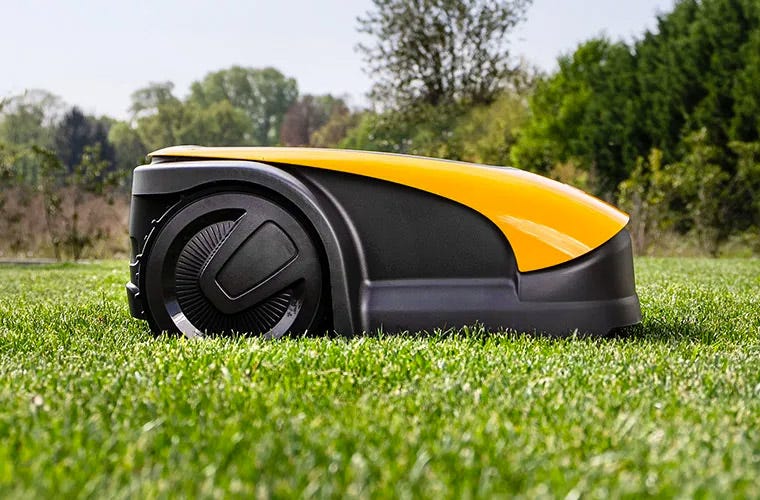 Side view of the STIGA robot mower