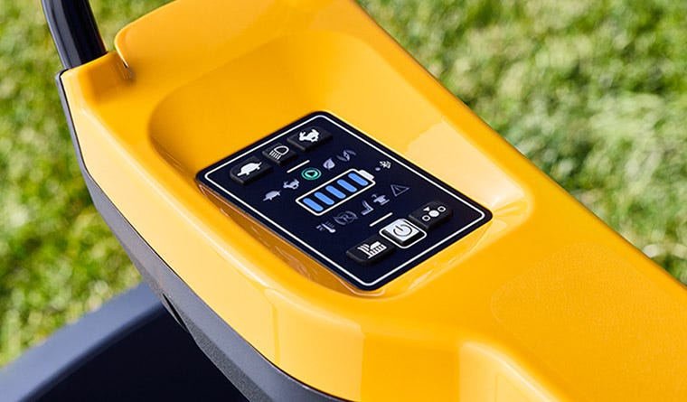 Detail van het dashboard van de STIGA Gyro