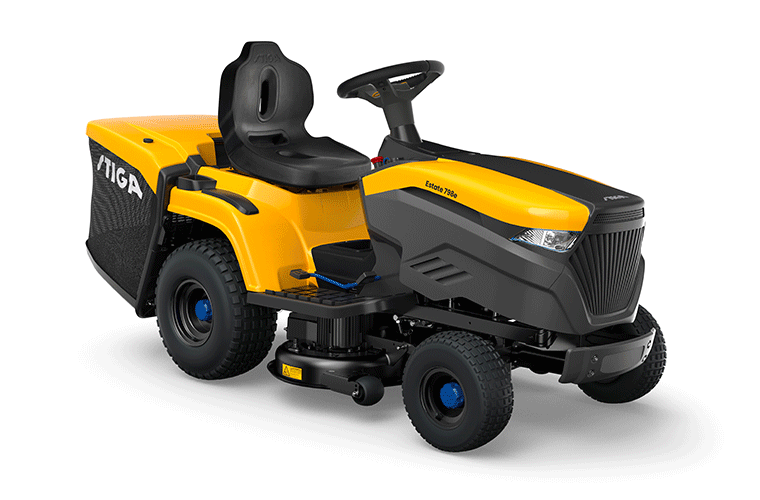 STIGA tractor on a white background